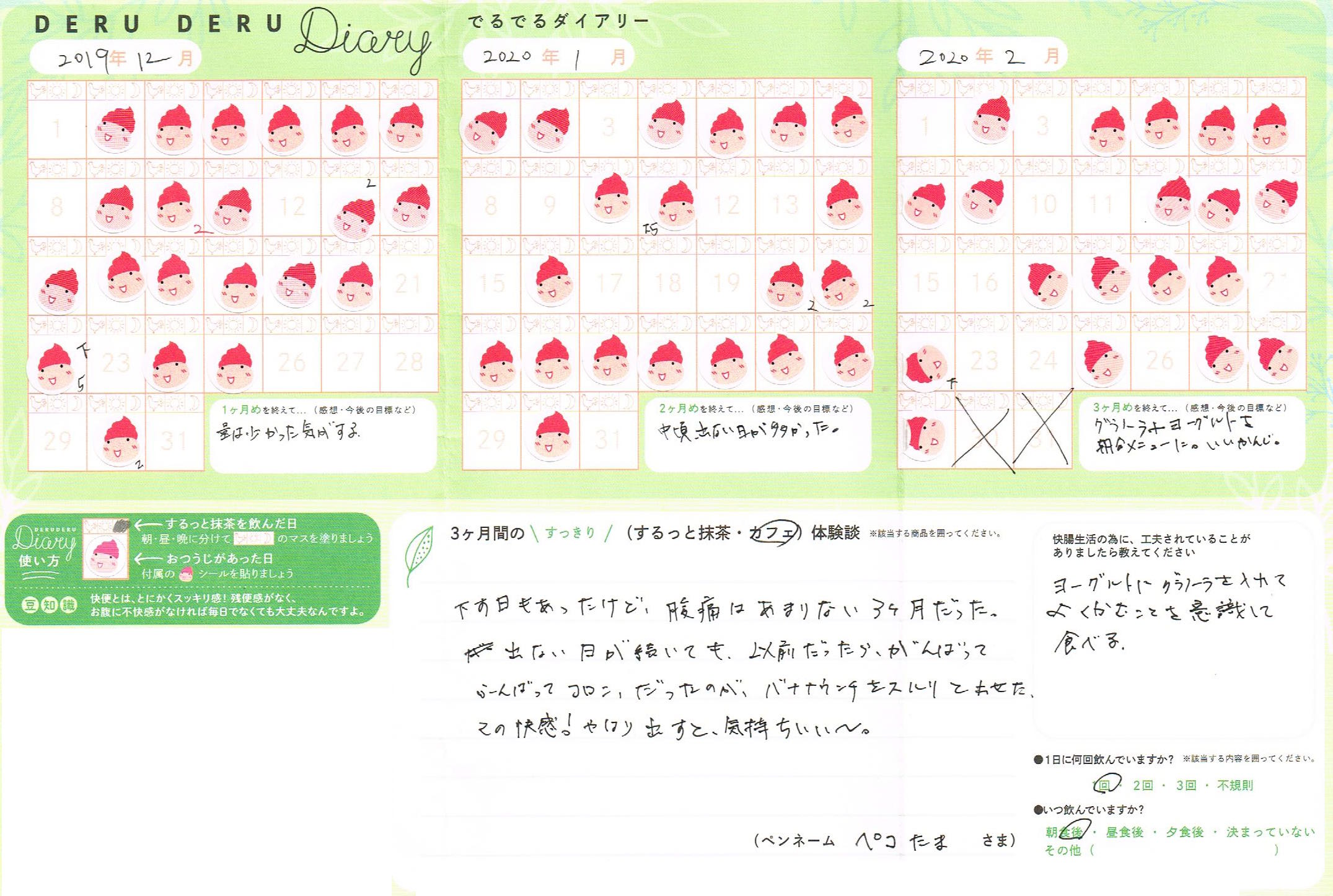 やはり出すと、気持ちいい〜